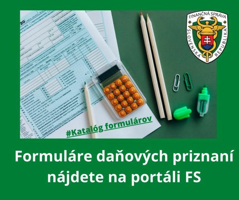 NOVÉ FORMULÁRE DAŇOVÝCH PRIZNANÍ DOSTUPNÉ UŽ OD ZAJTRA

Už od januára budú môcť fyzické osoby, živnostníci či podnikatelia podať…