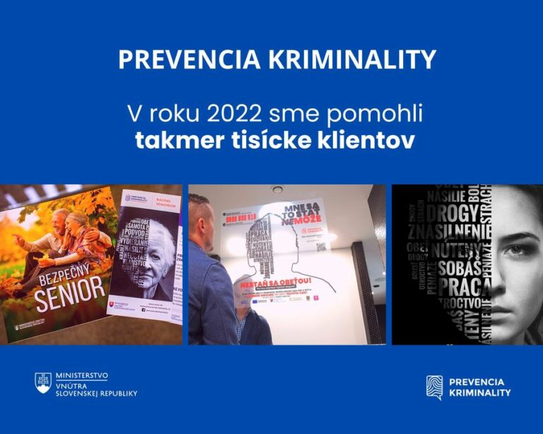 ROK 2022 Z POHĽADU PREVENCIE KRIMINALITY

Ministerstvo vnútra sa prevencii kriminality venuje intenzívne počas celého roka. Pros…