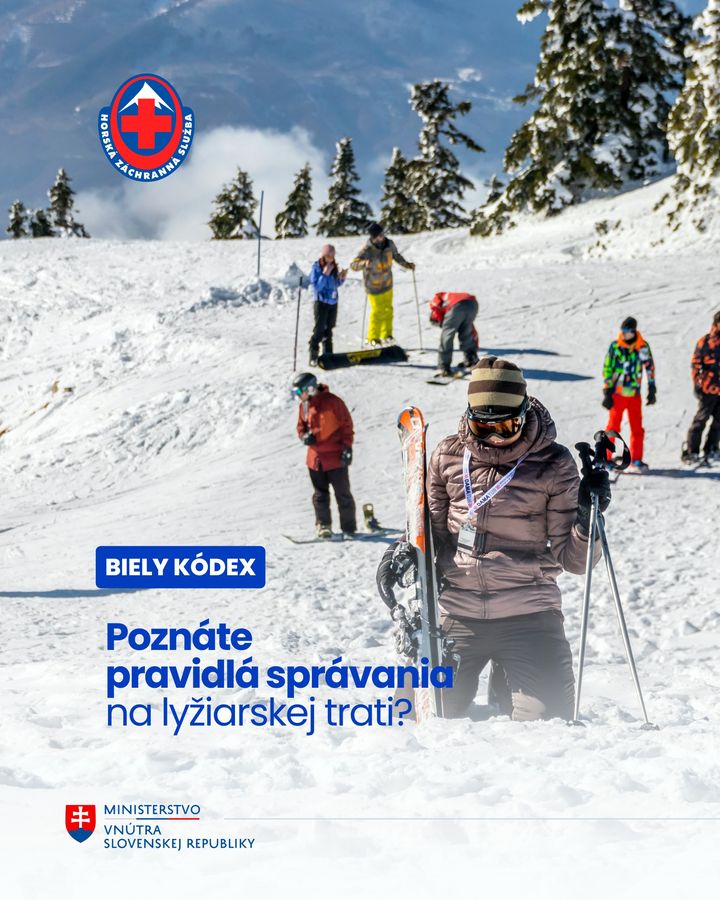 ⛷ AJ NA LYŽIARSKEJ TRATI PLATIA PRAVIDLÁ, POZNÁTE BIELY KÓDEX?

Horská záchranná služba zasahovala tento rok už pri niekoľkých v…