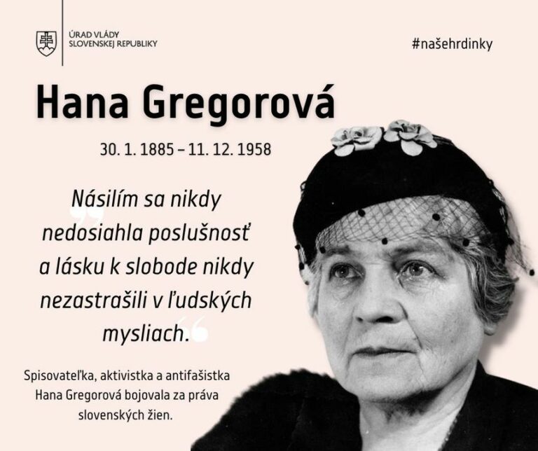 👆 MEDZI VÝZNAMNÉ ŽENY PRVEJ REPUBLIKY PATRILA AJ HANA GREGOROVÁ

Popri významných politikoch 1. Československej republiky nesmie…