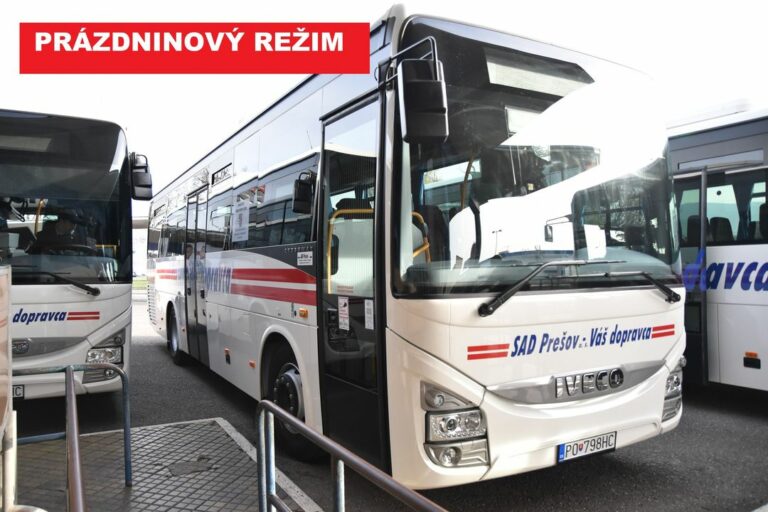 SADKY V PRÁZDNINOVOM REŽIME🚌
Počas jarných prázdnin, v týždni od 6. do 10. marca, bude prímestská autobusová doprava na východe …