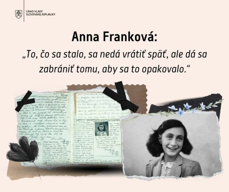 ✒️ DENNÍK ANNY FRANKOVEJ PRIBLIŽUJE VOJNOVÉ HRÔZY AJ DNEŠNÝM DOSPIEVAJÚCIM

Dnes, 1. augusta roku 1944, sa Anna Franková posledn…