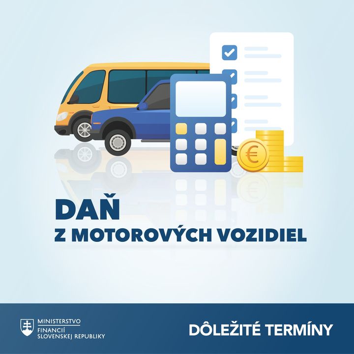 NEZABUDNITE NA DAŇ Z MOTOROVÝCH VOZIDIEL
 
Termín na zaplatenie dane z motorových vozidiel sa blíži. Za dopravné prostriedky, po…