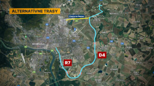 NDS | Alternatívne trasy pri výstavbe rozšírenia D1 Bratislava – Triblavina