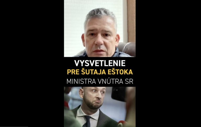 Reakcia na ministra Šutaja Eštoka.