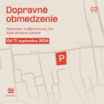 DOČASNE UZAVRETÉ PARKOVISKO NA BJÖRNSONOVEJ ULICI