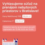 🎉 Vyhlasujeme súťaž na prenájom nebytových priestorov v Bratislave!