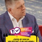 🎓 ŠTUDENT SA PÝTA, PREMIÉR ODPOVEDÁ